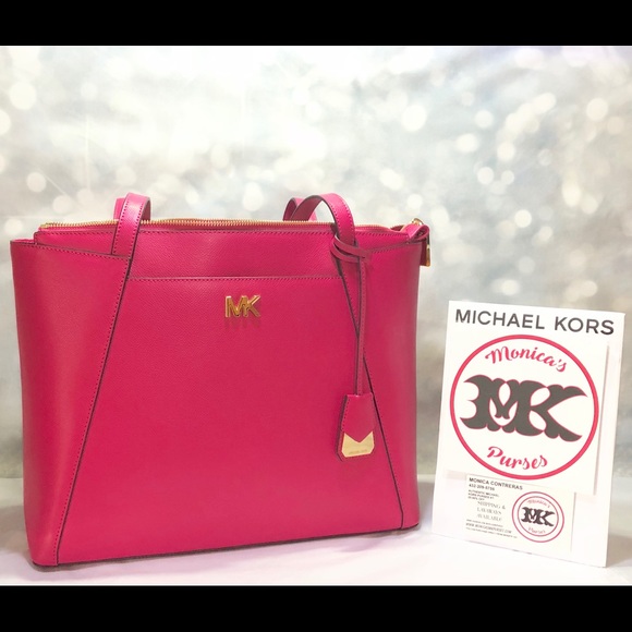 NWT MICHAEL KORS ULTRA PINK MADDIE - Picture 2 of 5